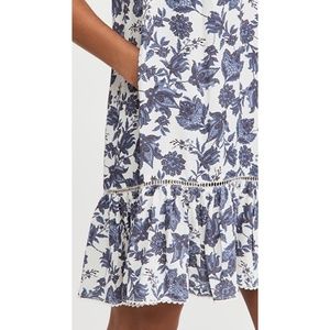 Rebecca Minkoff Natalia Blue & White Print Mini Dress